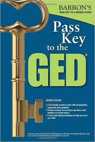 barrons pass key to the ged 7th edition murray rockowitz ph.d, samuel c. brownstein, max peters, ira k. wolf