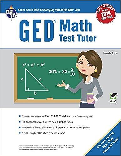 ged math test tutor 2014 1st edition ms. sandra rush m.a 0738611360, 978-0738611365