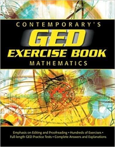 contemporary exerise book ged mathematics 1st edition tribune 080922237x, 978-0809222377