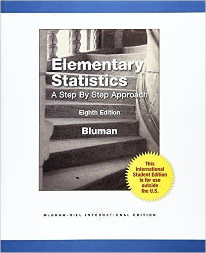 elementary statistics a step by step approach 8th edition allan bluman 0071317031, 978-0071317030