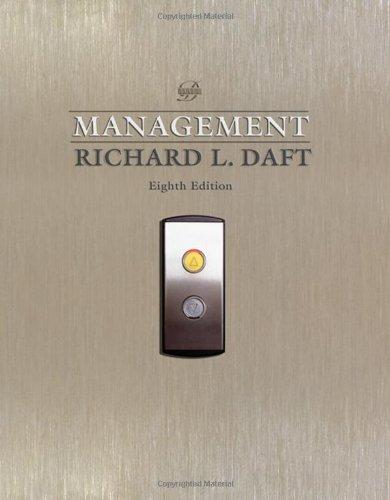management 8th edition richard l. daft 0324537700, 978-0324537703