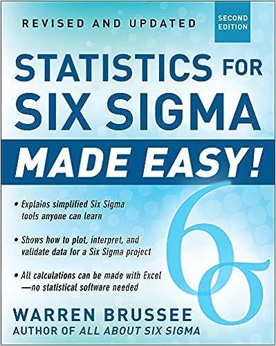 statistics for six sigma made easy 2nd edition warren brussee 007179753x, 978-0071797535