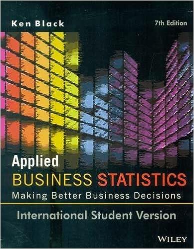 applied business statistics 7th edition ken black 8126537078, 978-8126537075