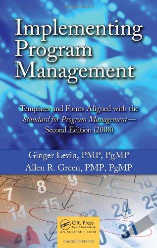 implementing program management implementing program management 2nd edition ginger levin, allen r. green