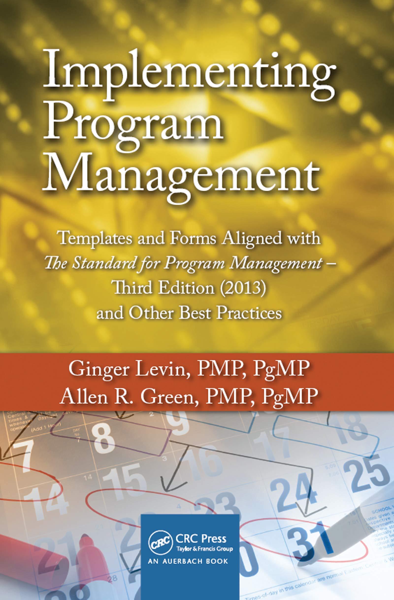implementing program management implementing program management 3rd edition ginger levin, allen r. green