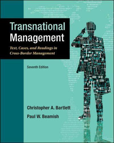 transnational management text cases and readings in cross border management 7th edition christopher a.