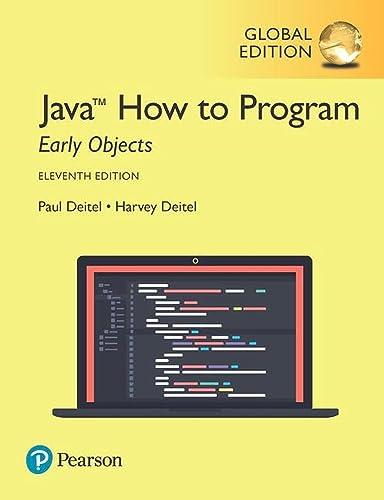 java how to program early objects 11th edition harvey deitel,paul j. deitel 1292223855, 978-1292223858