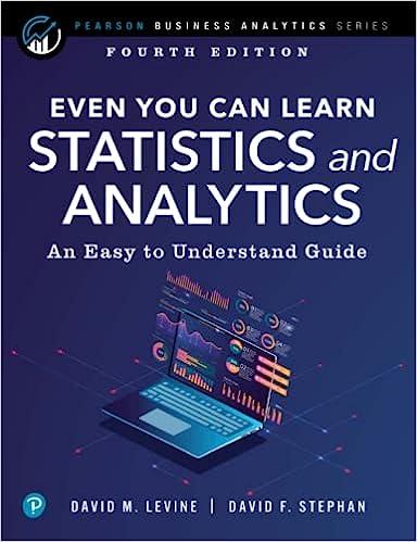 even you can learn statistics and analytics an easy to understand guide 4th edition david levine, david