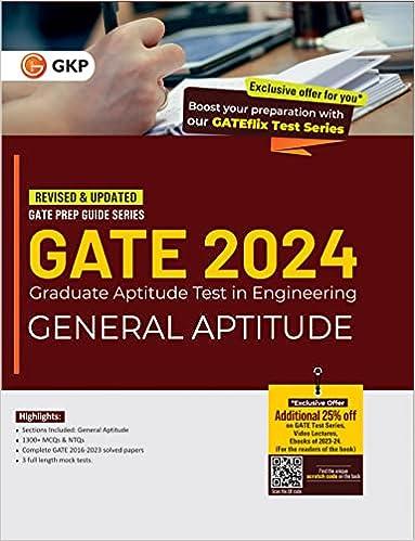 gate 2024 graduate aptitude test in engineering general aptitude 2024 edition gkp 9356811873, 978-9356811874