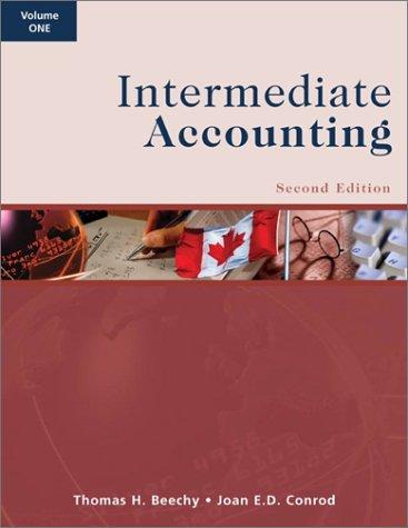 intermediate accounting volume 1 2nd edition thomas beechy, joan e. conrod 0070890234, 978-0070890237