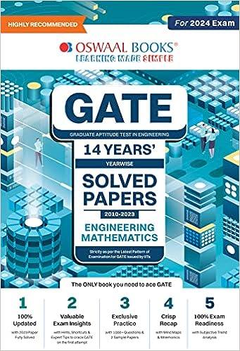 gate 14 years year wise solved papers 2010-2023 engineering mathematics for exam 2024 2024 edition oswaal