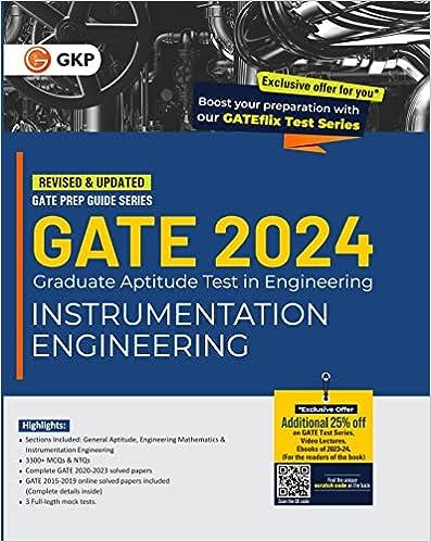 gate 2024 graduate aptitude test in engineering instrumentation engineering 2024 edition gkp 9356812152,