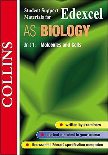edexcel as biology unit 1 molecules and cells 1st edition mary jones 0003277127, 978-0003277128