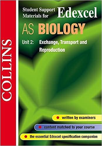 edexcel as biology unit 2 exchange transport and reproduction 1st edition john d. cunningham 0003277135,