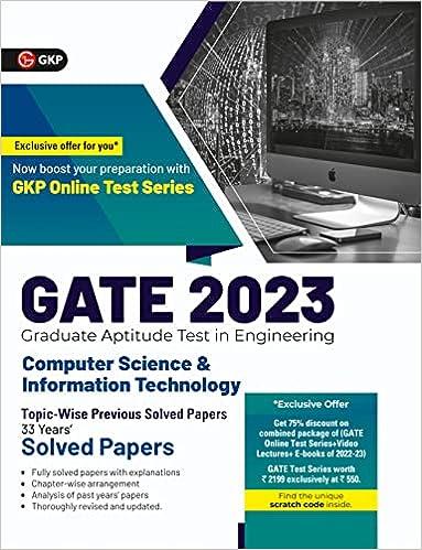 gate 2023 computer science and information technology topic wise previous solved papers 33 years 2023 edition