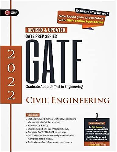 gate 2022 graduate aptitude test in engineering civil engineering 2022 edition g.k. publications (p) ltd