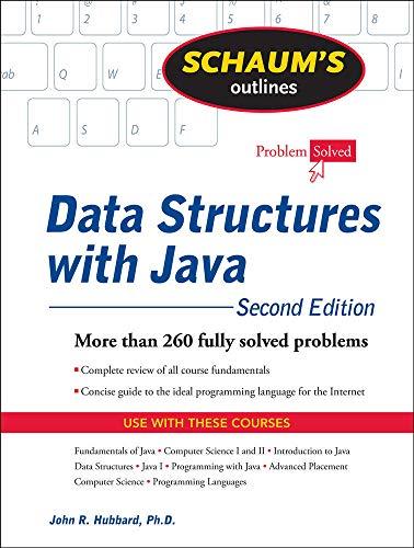 schaums outline of data structures with java 2nd edition john hubbard 0071611614, 978-0071611619