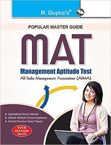 mat management aptitude test 1st edition rph editorial board 935012582x, 978-9350125823