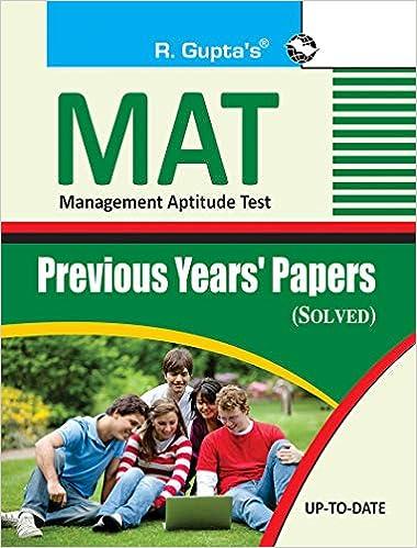 mat management aptitude test previous years papers solved 1st edition rph editorial board 8178124467,