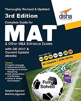 complete guide for mat and other mba entrance exams with gk 2017 and current update ebooks 3rd edition disha