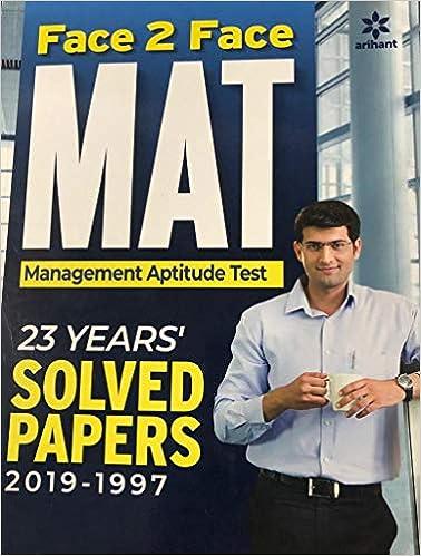 face to face mat management aptitude test with 23 years solved papers 2019-2017 2019 edition arihant experts