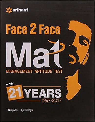 face to face mat management aptitude test with 21 years 1997-2017 2017 edition disha experts 9311125539,