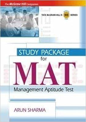 study package for mat management aptitude test 1st edition arun sharma 0070221154, 978-0070221154