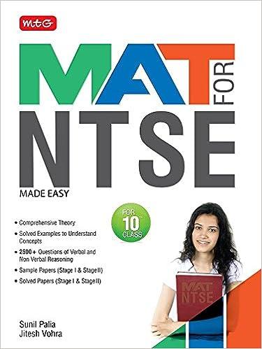 mat for ntse made easy 1st edition jitesh vohra, sunil palia 386634090, 978-9386634092