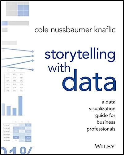 storytelling with data a data visualization guide for business professionals 1st edition cole nussbaumer