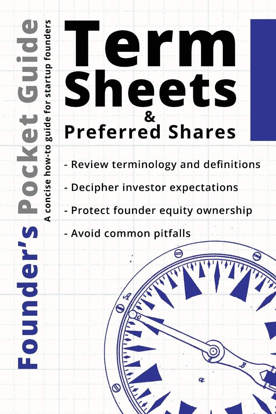 founders pocket guide term sheets and preferred shares 1st edition stephen r. poland 1938162064,