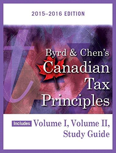 study guide canadian tax principles volume 1 and 2 2015-2016 edition clarence byrd, ida chen 0134295846,