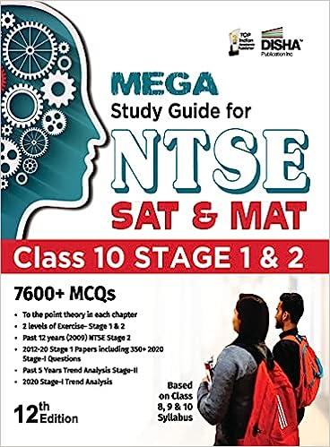 mega study guide for ntse sat and mat 12th edition disha experts 9389986346, 978-9389986341