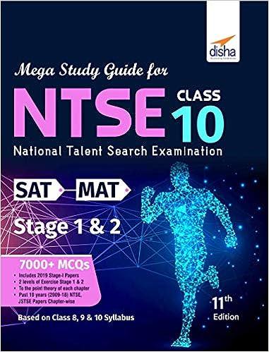 mega study guide for ntse sat and mat stage 1 and 2 11th edition disha experts 9388919041, 978-9388919043