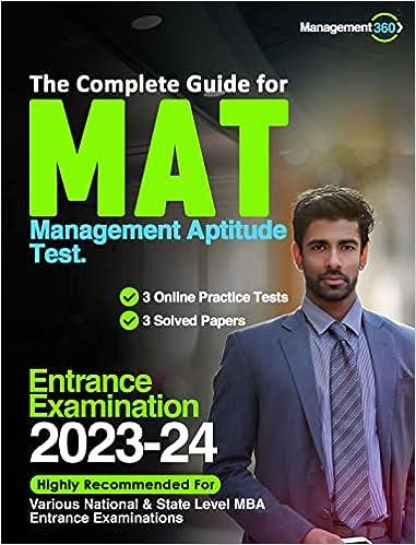 the complete guide for mat management aptitude test entrance examination 2023-2024 2024 edition management360