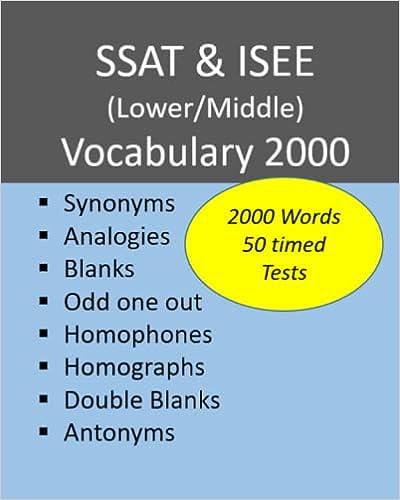 ssat and isee lower/middle vocabulary 2000 1st edition james shaw b0bsjk32y6, 979-8374091434