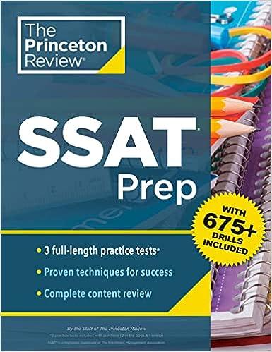 the princeton review ssat prep 1st edition the princeton review 0593516990, 978-0593516997