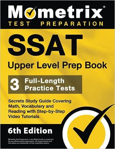ssat upper level prep book secrets study guide covering math vocabulary and reading with step by step video