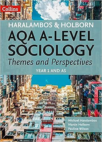 aqa a level sociology themes and perspectives year 1 and as 1st edition michael haralambos 0008242771,
