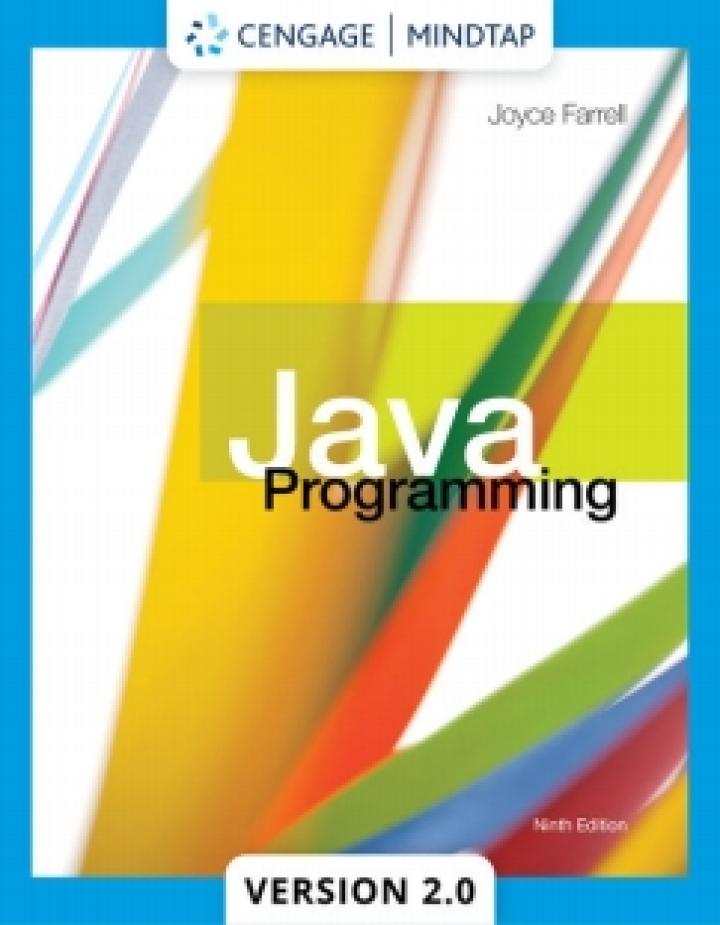 mindtapv2.0 for farrells java programming with 2021 updates 9th edition farrell 0357505565, 978-0357505564