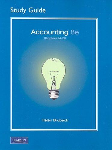 study guide for accounting 14-23 8th edition charles t. horngren, walter t. harrison, m. suzanne oliver
