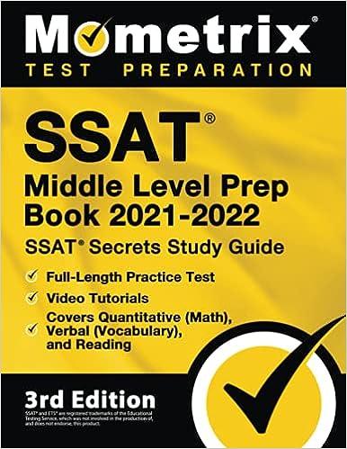 ssat middle level prep book 2021-2022 ssat secrets study guide 3rd edition matthew bowling 1516719166,