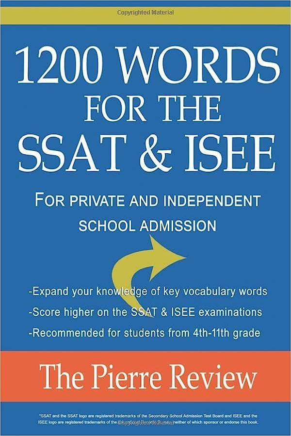 1200 words for the ssat and isee for private and independent school admissions 1st edition weinette