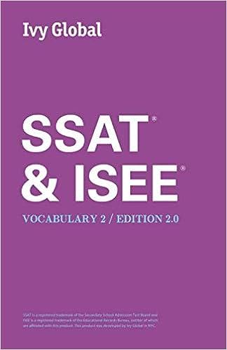 ssat and isee vocabulary 2 2.0 edition ivy global 1942321929, 978-1942321927