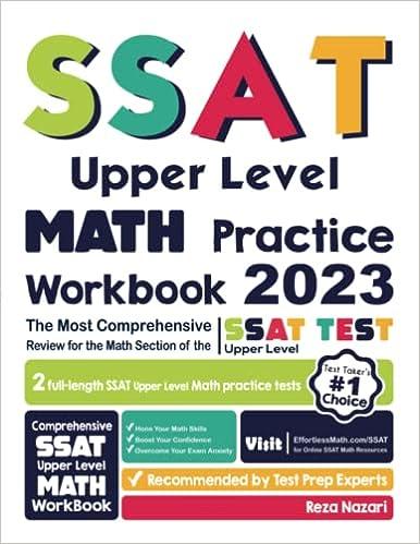 ssat upper level math practice workbook 2023c the most comprehensive review for the math section of the ssat