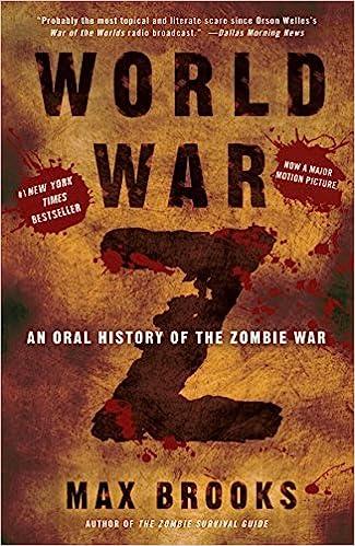 world war z an oral history of the zombie war  max brooks 0307346617, 978-0307346612