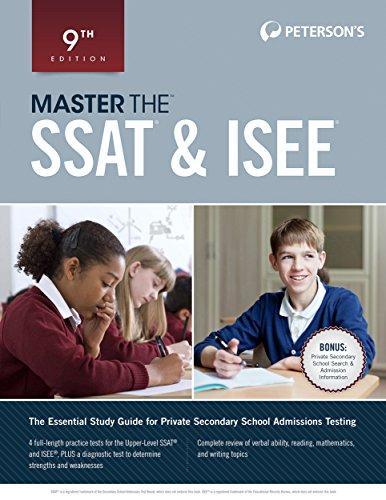master the ssat and isee 9th edition peterson's 0768938929, 978-0768938920