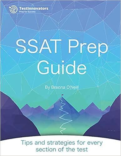 ssat prep guide tips and strategies for every section of the test 1st edition brenna o'neill 1698825064,