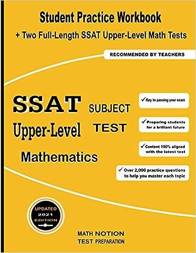 ssat upper level subject test mathematics 2021 2021 edition michael smith, math notion 1636200621,