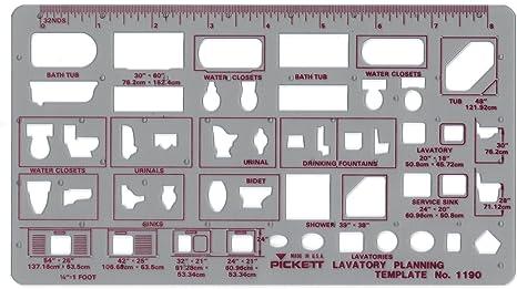 pickett lavatory planning template  pickett b009h5c8ae