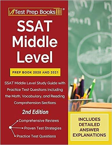 ssat middle level prep book 2020 and 2021 ssat middle level study guide with practice test questions
